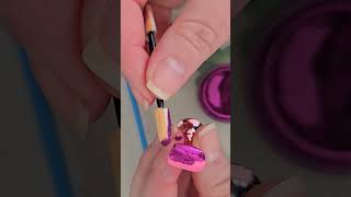 Chrome powder butterfly wing nails