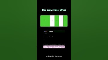 Flex grow over effect in css3 #coding #html #webdesign #development #programming #css #technology
