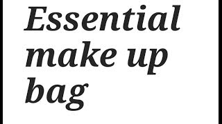 Essential Traveling Make Up Bag Morena D.