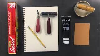 Linocut Holiday Card Demonstration