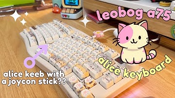 ✨ kawaii alice style neko keyboard on a budget 🐱 leobog A75!