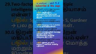 உளவியல்- 5.32 #psychology #tet #freetest #set #net #pgtrb #ugtrb #exam #result