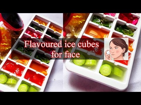 Flavoured facial ice cubes for summer | Summer treats
