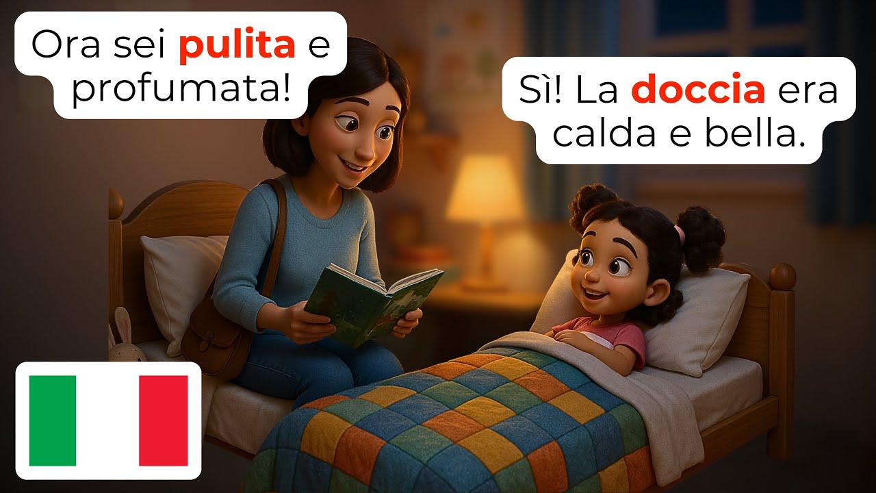 🇮🇹 Итальянский через сладкие моменты матери и дочери на игровой площадке | A1-A2