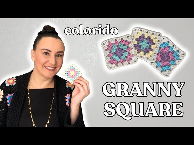 COLORFUL GRANNY SQUARE | How to Crochet a Small Square | No Start