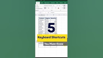 5 keyboard Shortcuts you must know #trending #excelshortcuts #shorts @theexcelexperience