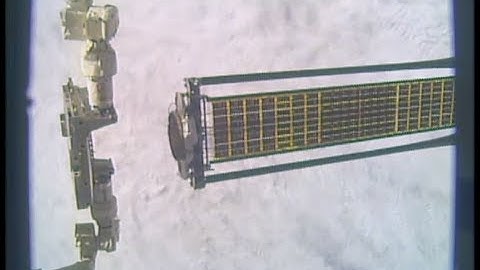 Stuck Solar Array Jettisoned From Space Station - With Epic Soaring Soundtrack