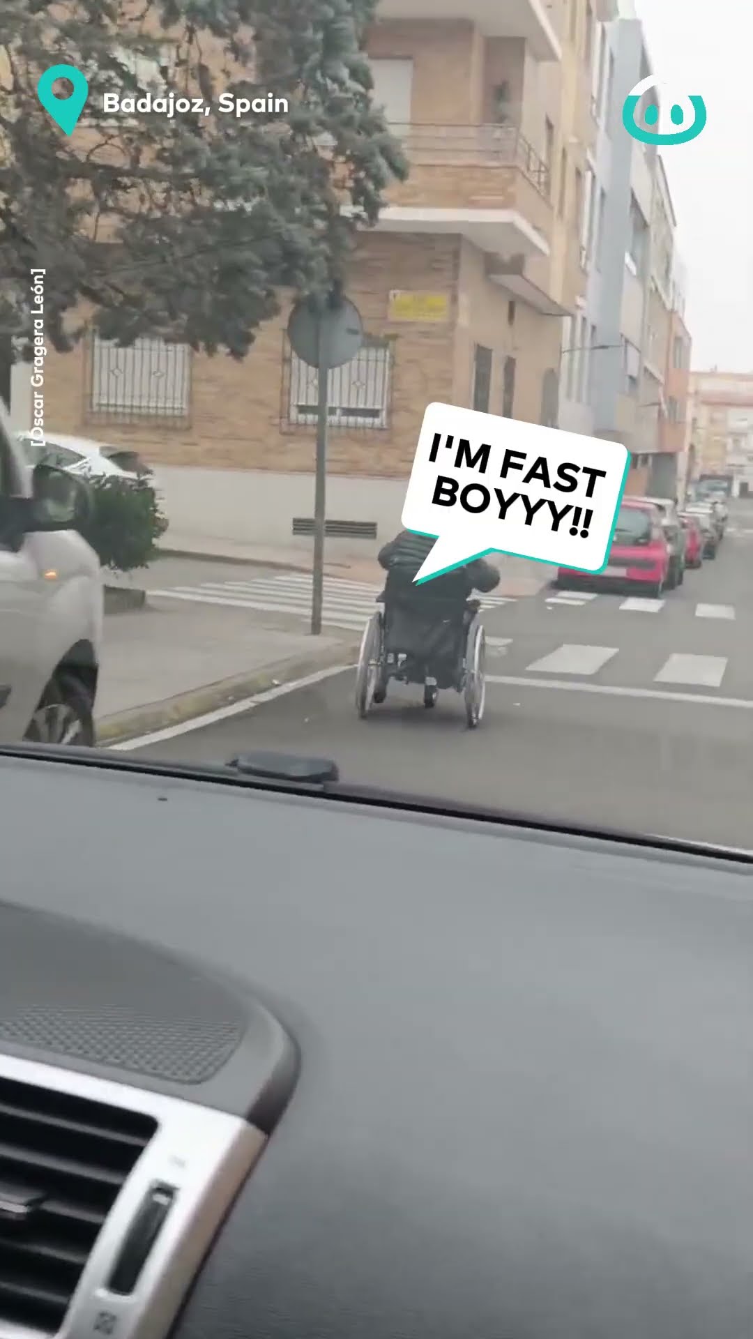 Man Tears Through City in His Wheelchair || ViralHog