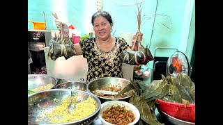 Đột nhập nhà Dì Lan Sài Gòn xem cách nấu bánh ú Lá Trạng truyền thống của người Hoa