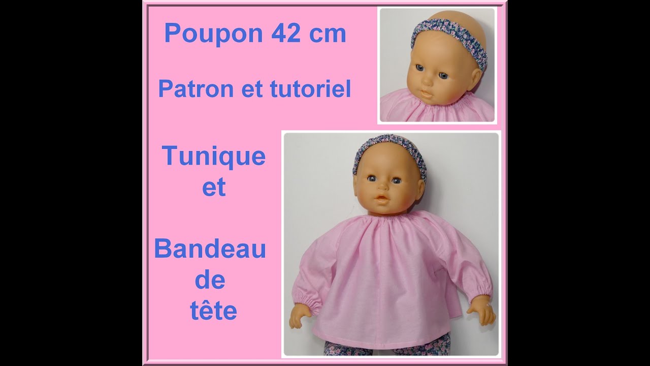 Tunique pour poupon 42 cm