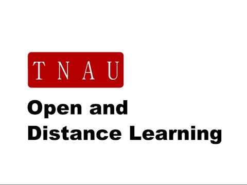 TNAU - Open and Distance Learning Courses