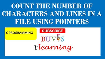 File Handling | Count number of characters and lines in a file using pointers,#cprogramming