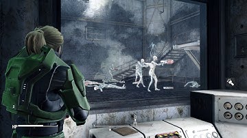 Fallout 4 Test Firing Rocket Engine to Kill Synths FO4 1080p PC