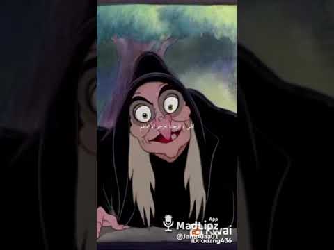 الساحره الشريره وسنو وايت الشخصيتين بصوتي