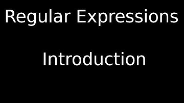 Introduction to Regular Expressions (A-Level)