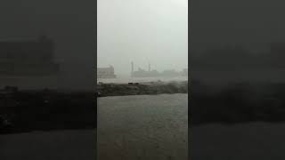 عصف مطري شديد غرب المدينة المنورة حي الدفاع