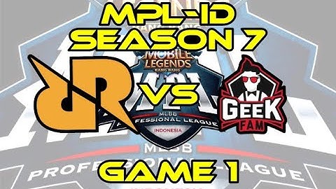 RRQ vs GEEK [Game 1] | MPL-ID Season 7 Week 6 Day 2 | RRQ HOSHI vs GEEK FAM