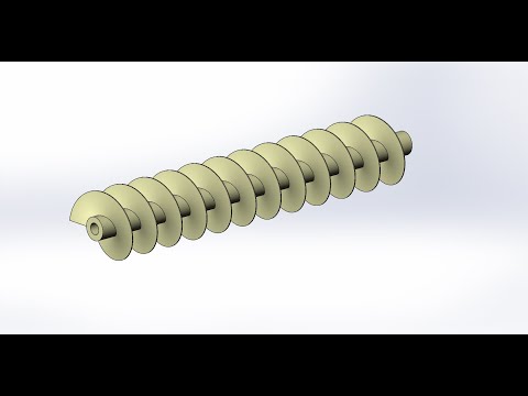 solidworks création d'un vis sans fin solidworks creating a screw