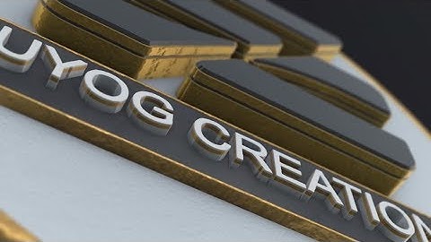 3D Black gold logo reveal intro After effects template