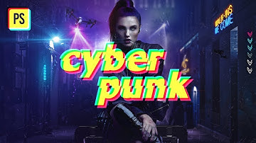 Cyberpunk 2077 Photoshop Composite Process
