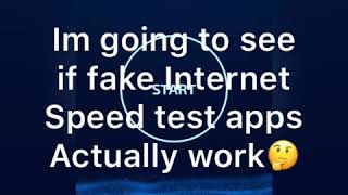 Internet speed test apps actually work ...