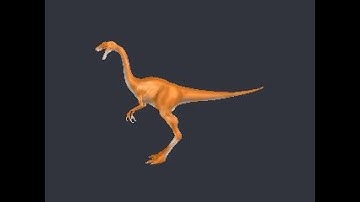 3D Model of dinosaur - file GllimimusDinosaur.obj