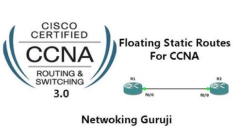 Floating Static Routes For CCNA | Floating Static Routes lab in GNS3 | Cisco floating static routes