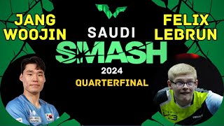 JANG Woojin vs Felix LEBRUN WTT Saudi Smash 2024 MS QF