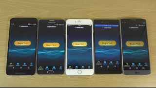 Internet Speed Test - Z5 Premium Vs Note 5 Vs Iphone 6S Vs Lg V10 Vs Nexus 6P