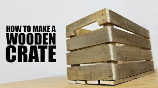 How to make a wooden crate from pallet