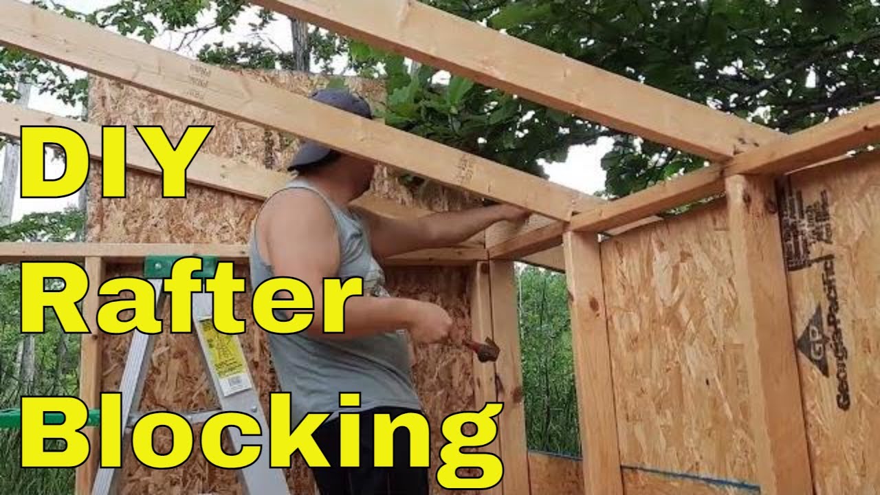 Adding Blocking To The Rafters #homestead #cabin #offgrid # ...