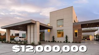 TOUR A $12M MODERN HOUSE IN DALLAS, TX | Texas Real Estate | Preston Hollow | Dallas Realtor