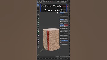 【Blender】New cloth add-on "skin tight"【add-on】 #blender #b3d #cloth #simulation