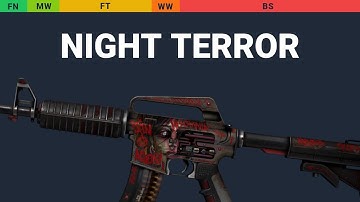 M4A1-S Night Terror - Skin Float And Wear Preview