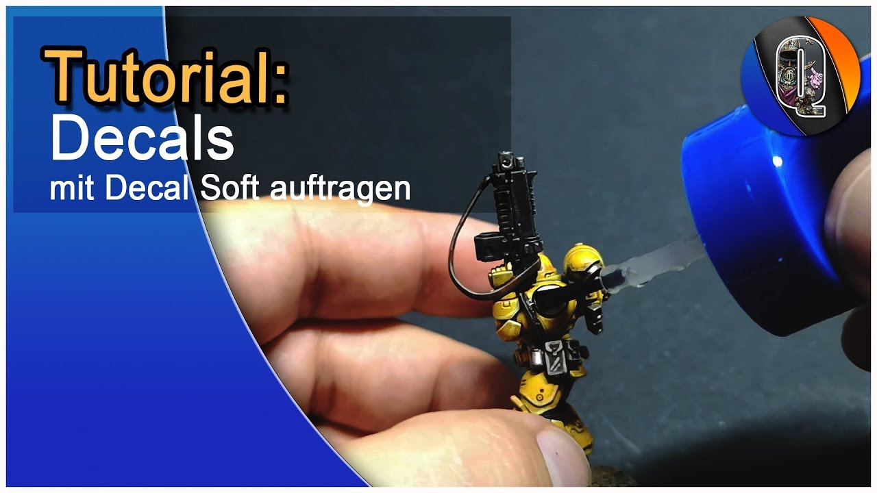 Tutorial: Decals auf Miniaturen auftragen - Tabletop Miniaturen (deutsch /  german)