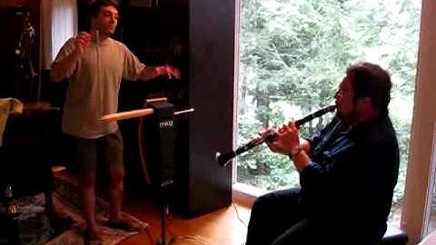 Thereminvox / Clarinet Yiddish study-improvisation (Afn pripechek)