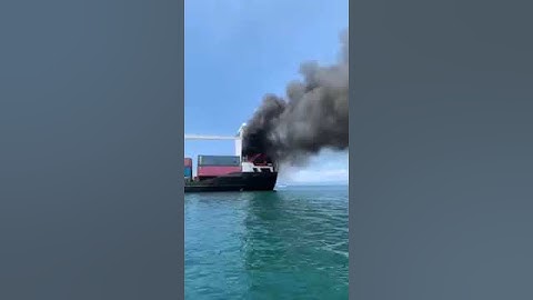 Cháy tàu container General Romulo ngày 17/04/2022 #shorts