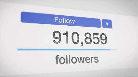 Popular Social Media Followers Counter Bar | Motion Graphics - Envato elements