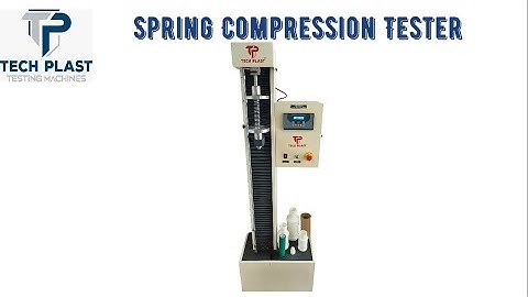 Computerised Spring Compression Tester, Top Load Tester. Techplast Testing Machines. Plastic.