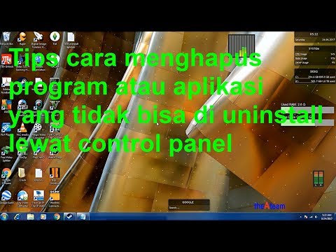 Video: Cara Menghapus Program Jika Tidak Dihapus Melalui Panel Kontrol