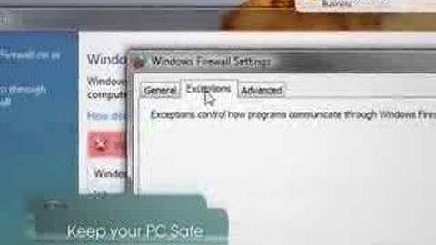 Microsoft Windows Vista Security Tip - Windows Firewall