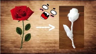 Peçeteden Gül Yapımı - How to make toilet papper rose