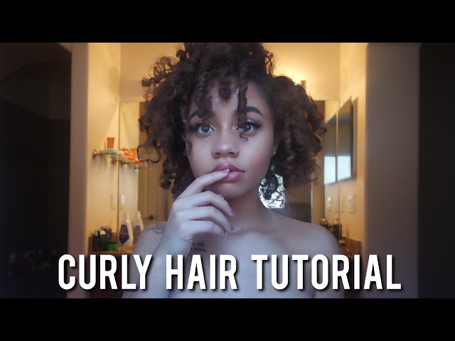 Short Curly Hair Tutorial Youtube