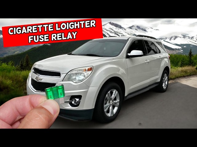 2008 chevy equinox cigarette lighter fuse CHEVROLET EQUINOX Cigarette Lighter Front Rear Fuse Relay Location  Replacement 2010 2011 2012 2013 2