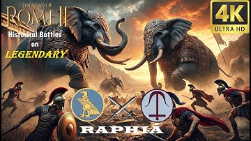Historical Battle Rome 2 Total War⚔🔥🐘RAPHIA🐘🔥⚔ on LEGENDARY & UltraHD4k ! 🤩