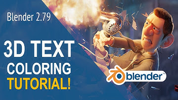 Blender 2.79- 3D text tutorial!
