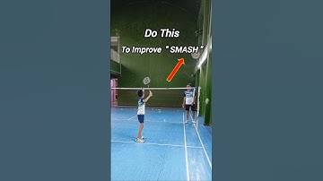 Do This To Improve " SMASH " 💪 #badminton