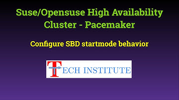 Suse/Opensuse High Availability Cluster - Pacemaker || Configure SBD_STARTMODE behavior || Demo