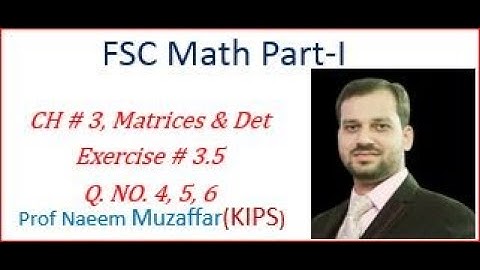 Exercise 3.5||Question 4, 5, 6||1st year||Math||FSC||Nontrivial solutions||chapter 3||Matrices & Det