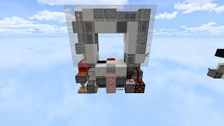 [Minecraft BE(PE)]Smallest 3×3 Flush Non-seamless asdjke Door